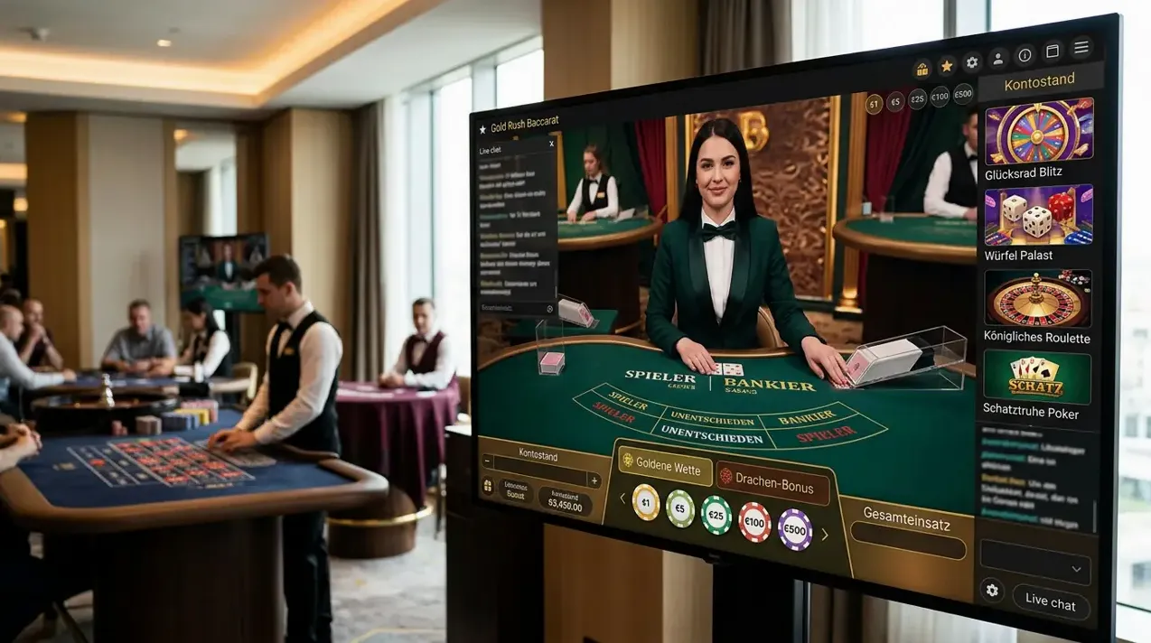 Live-Casino im Angebot von Honey Betz